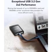 Lexar External Portable SSD USB 3.2 Gen 2x2 2TB Black - LSL500M002T-RNBWU