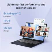 Asus Vivobook 14 (2025) Copilot+ PC - Snapdragon X-X1-26-100 / 14inch WUXGA / 512GB SSD / 16GB RAM / Shared Qualcomm Adreno GPU / Windows 11 Home / English Keyboard / Quite Blue / International Version - [X1407QA-V14.X116512]