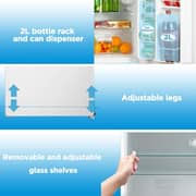Midea Top Mount Refrigerator 87L White - MDRT134FGE01AE