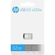 HP V222W USB 2.0 Flash Drive 32GB Silver - HPFD222W-32