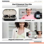 Porodo Professional Lavalier Microphone Set Black - PDWMDMICBK