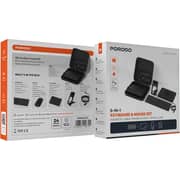 Porodo 6-in-1 Wireless Keyboard & Mouse Set Black - PDKBMSC2285