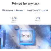 ASUS V500 (2026) Mini Tower Desktop - Intel Core 7-240H / 1TB SSD / 16GB RAM / Shared Intel UHD Graphics / Windows 11 Home / Black / Middle East Version - [V501MV-07240H018W]