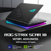 Asus ROG Strix SCAR 18 Gaming (2026) Laptop - 2nd Series / Intel Core Ultra 9-290HX Plus / 18inch 4K / 2TB SSD / 64GB RAM / 24GB NVIDIA GeForce RTX 5090 GPU / Windows 11 Home / English & Arabic Keyboard / Off Black / Middle East Version - [G835LXG-TQ512W]