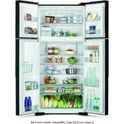 Hitachi Side by Side Refrigerator 540L Black - RW760PUK74GBK