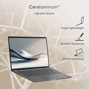 Asus Zenbook A14 (2026) Copilot+ PC - Snapdragon X-X1 26 100 / 14inch WUXGA / 512GB SSD / 16GB RAM / Shared Qualcomm Adreno GPU / Windows 11 Home / English & Arabic Keyboard / Iceland Gray / Middle East Version - [UX3407QA-QD426W]
