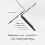 Asus Vivobook S14 (2026) Copilot+ PC - 2nd Series / Intel Core Ultra 5-226V / 14inch WUXGA / 512GB SSD / 16GB / Shared Intel ARC Graphics / Windows 11 Home / English & Arabic Keyboard / Cool Silver / Middle East Version - [S5406SAL-SF312W]