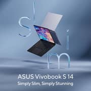 Asus Vivobook S14 (2026) Copilot+ PC - 2nd Series / Intel Core Ultra 5-226V / 14inch WUXGA / 512GB SSD / 16GB / Shared Intel ARC Graphics / Windows 11 Home / English & Arabic Keyboard / Cool Silver / Middle East Version - [S5406SAL-SF312W]