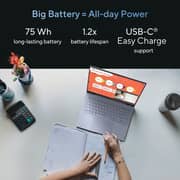 Asus Vivobook S14 (2026) Copilot+ PC - 2nd Series / Intel Core Ultra 5-226V / 14inch WUXGA / 512GB SSD / 16GB / Shared Intel ARC Graphics / Windows 11 Home / English & Arabic Keyboard / Cool Silver / Middle East Version - [S5406SAL-SF312W]