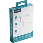Choetech Wired In Ear Earphone White