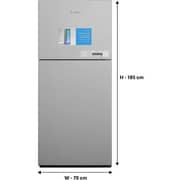 Indesit Top Mount Refrigerator 408L Inox - TINF-701452XME