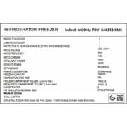 Indesit Top Mount Refrigerator 635L Silver - TINF-836353XME