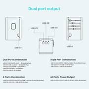 Unitek Multi-Port Travel Adapter Black - P1123ABK01