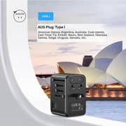 Unitek Multi-Port Travel Adapter Black - P1123ABK01