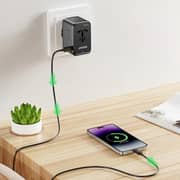 Unitek Multi-Port Travel Adapter Black - P1123ABK01