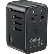 Unitek Multi-Port Travel Adapter Black - P1123ABK01
