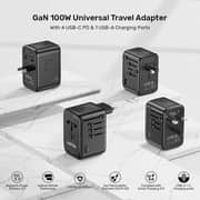 Unitek Multi-Port Travel Adapter Black - P1123ABK01