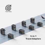 Unitek Multi-Port Travel Adapter Black - P1123ABK01