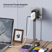 Unitek Multi-Port Travel Adapter Black - P1123ABK01