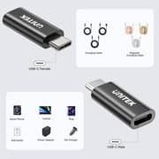 Unitek DataShield USB-C Data Blocker Adapter Pack of 2 Black - A1055ABK01