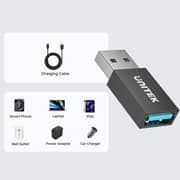 Unitek DataShield USB-A Data Blocker Adapter Pack of 2 Black - A1056ABK01