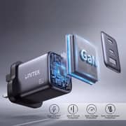 Unitek Zeno 3-Port Wall Charger Black - P1130ABK01-UK