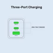 Unitek Zeno 3-Port Wall Charger Black - P1130ABK01-UK