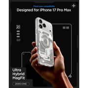 Spigen Ultra Hybrid MagFit Case Zero One Natural Titanium iPhone 17 Pro Max - ACS10041