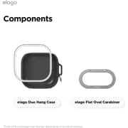 Elago Duo Hang Durable Case Clear/Black Samsung Galaxy Buds 4 / 4 Pro - EGB4DUO