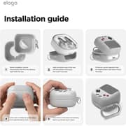 Elago AW5 Hang Silicone Case Light Grey Samsung Galaxy Buds 4 / 4 Pro - EGB4AW5