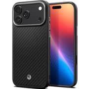 Spigen Enzo Aramid Case Black Silver iPhone 17 Pro Max - ACS09905