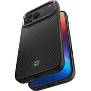 Spigen Enzo Aramid Case Black Silver iPhone 17 Pro Max - ACS09905