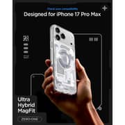 Spigen Ultra Hybrid MagFit Case Zero One White iPhone 17 Pro Max - ACS10040