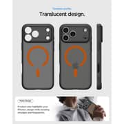 Spigen Ultra Hybrid Matte Mag Fit Case Frost Black Orange iPhone 17 Pro Max - ACS10480