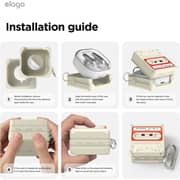 Elago Cassette Tape Silicone Case Classic White/Red Samsung Galaxy Buds 4 / 4 Pro - EGB4TAPE