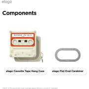 Elago Cassette Tape Silicone Case Classic White/Red Samsung Galaxy Buds 4 / 4 Pro - EGB4TAPE