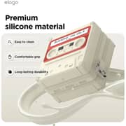 Elago Cassette Tape Silicone Case Classic White/Red Samsung Galaxy Buds 4 / 4 Pro - EGB4TAPE