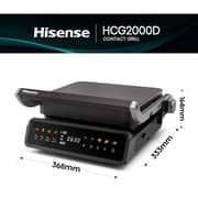 Hisense Detachable Contact Grill - HCG2000D