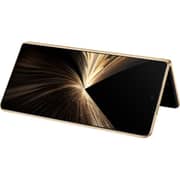 هونر ماجيك V5 (512 جيجابايت، 16 جيجابايت) ثنائي الشريحة يدعم 5G لون ذهبي مع مكبر صوت وساعة واتش 4 وكَفر V5 وقلم ماجيك