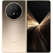 هونر ماجيك V5 (512 جيجابايت، 16 جيجابايت) ثنائي الشريحة يدعم 5G لون ذهبي مع مكبر صوت وساعة واتش 4 وكَفر V5 وقلم ماجيك