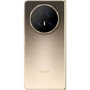 هونر ماجيك V5 (512 جيجابايت، 16 جيجابايت) ثنائي الشريحة يدعم 5G لون ذهبي مع مكبر صوت وساعة واتش 4 وكَفر V5 وقلم ماجيك