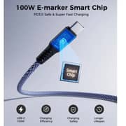 Choetech USB-C to USB-C Magnet Cable 1.8m Blue - XCC-1081
