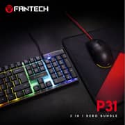 Fantech Hero Bundle 3-in-1 Keyboard with Mouse and Mousepad Black - P31