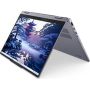 Lenovo IdeaPad 5 14IAL10 2-in-1 Convertible (2026) Laptop - 2nd Series / Intel Core Ultra 7-255H / 14inch WUXGA / 512GB SSD / 16GB RAM / Shared Intel ARC 140T / Windows 11 Home / English & Arabic Keyboard / Luna Grey / Middle East Version - [83KR006DAD]