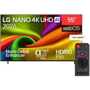 LG 55inch NU84 Nano 4k UHD AI Smart Television (2026 M0del) - 55NU840B6LA-AMAE