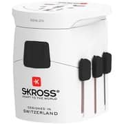 Skross Pro Light Travel Adaptor White - EKD2229