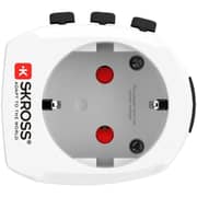 Skross Pro Light Travel Adaptor White - EKD2229