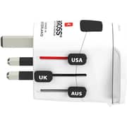Skross Pro Light Travel Adaptor White - EKD2229