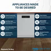 Beko Dishwasher 15 Place Settings, 8 Programs, 3 Racks, A+++ Energy Rating,‎ BDEN38523XP - (Inox)