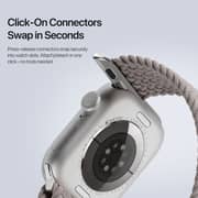 Dux Ducis Mixture Ultra Series Nylon Woven Apple Watch Strap Grey
